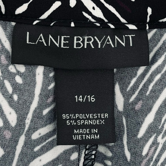 Lane Bryant Wide Leg Abstract Print Stretch Pants 14/16 - Picture 7 of 8